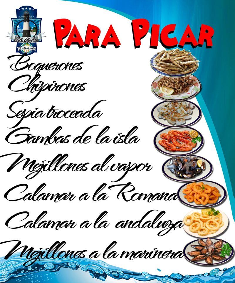 Menu at Restaurante Isla Del Aire, Torret