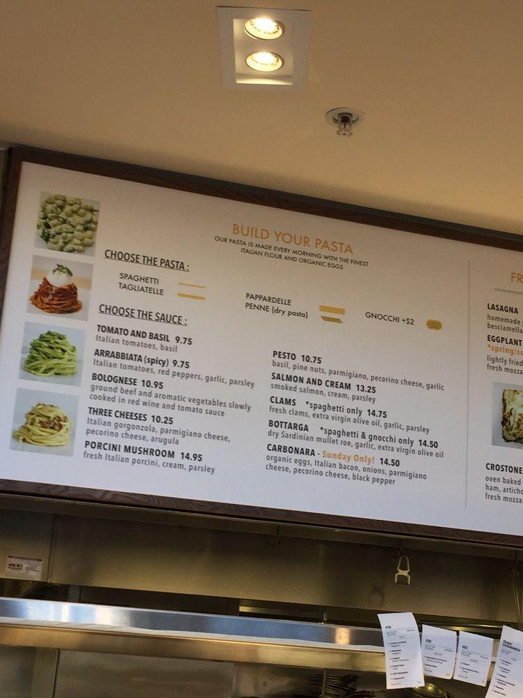 Menu at Pasta Sisters pub & bar, Culver City, Helms Ave