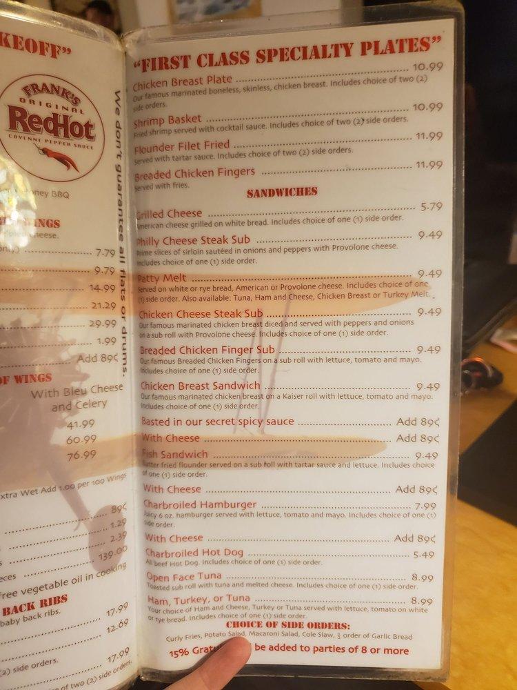 Menu at Flyers Wings & Grill restaurant, Orlando, W Colonial Dr