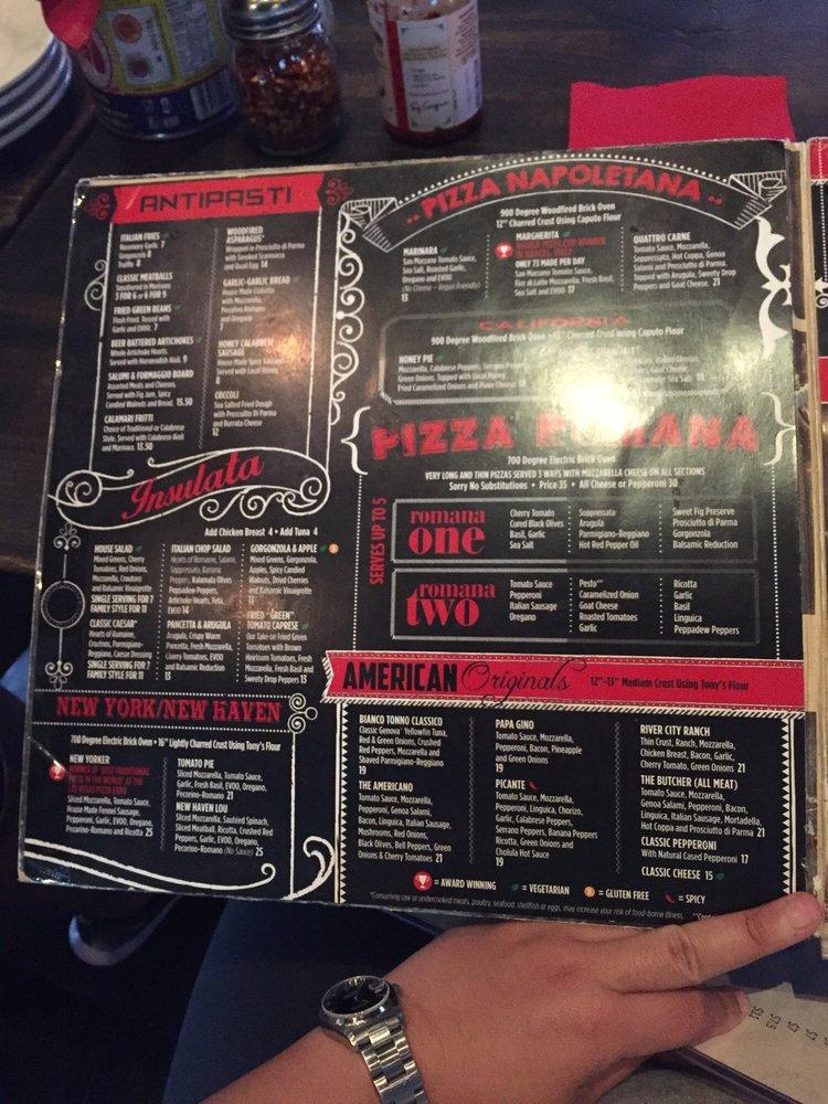 Menu at Pizza Rock pub & bar, Las Vegas, 201 N 3rd St