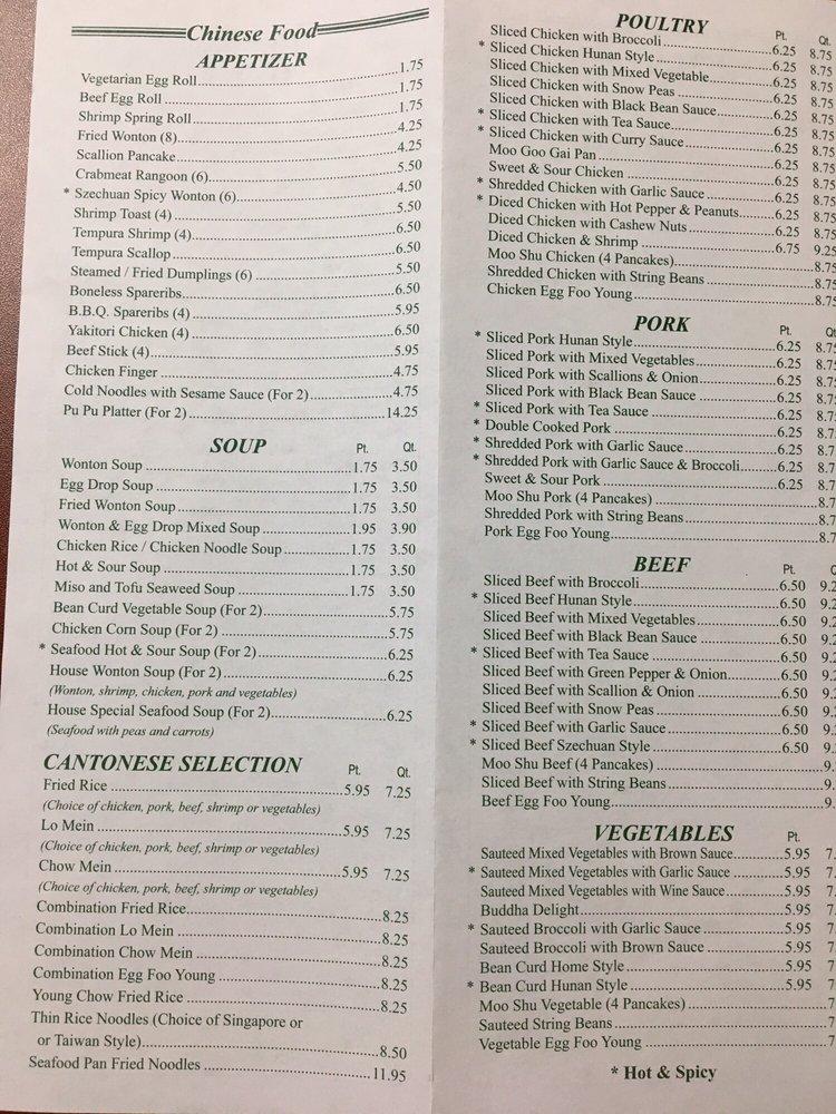 Menu At Emerald Garden Restaurant Shrewsbury