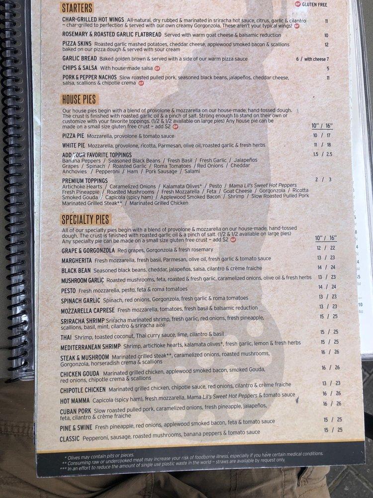 Menu at Pies & Pints Cincinnati, OH (Kenwood Collection) pub & bar