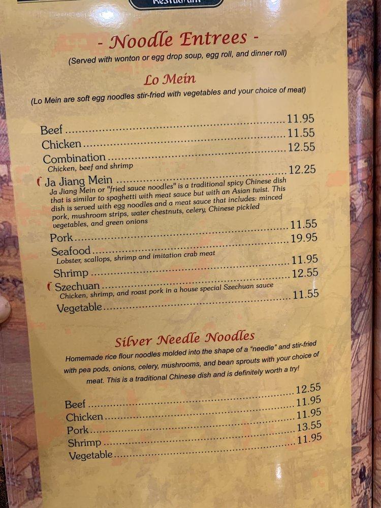 Menu at Wing Lee Chinese Restaurant, Sterling Heights