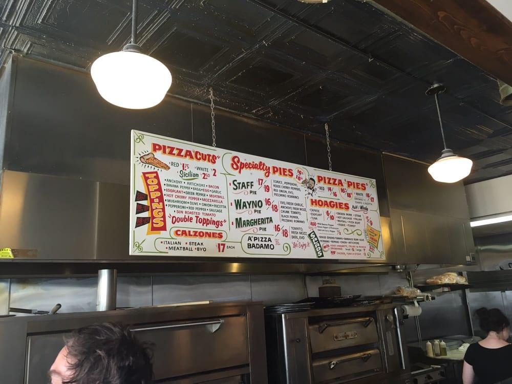 Menu at Badamo’s Pizza Dormont pizzeria, Mount Lebanon