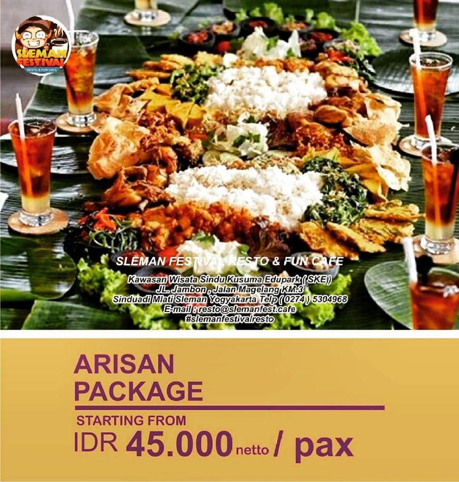 Menu at Jogja Festival Fun Cafe, Yogyakarta