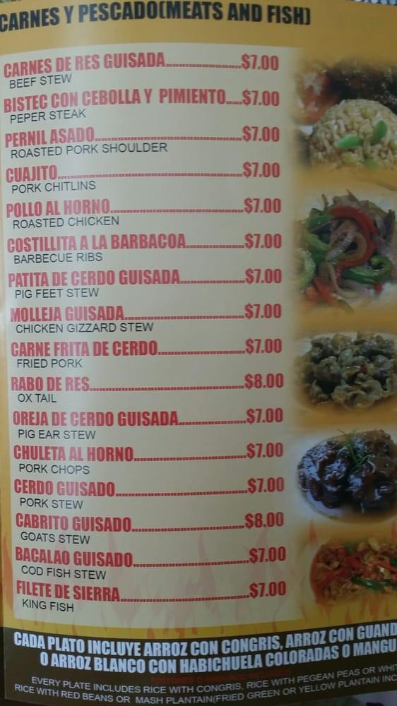 Menu at Lechonera Orlando restaurant, Orlando, E Colonial Dr