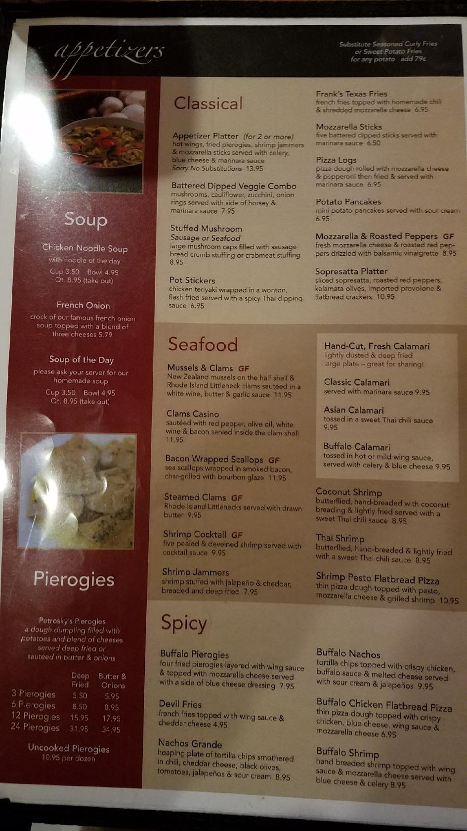 Menu at Brews Brothers pub & bar, Pittston, River Rd