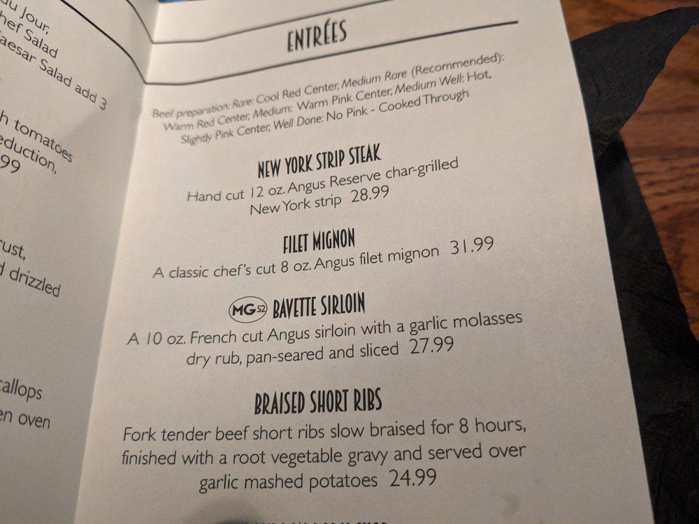 Menu at Mason's Grille 52 pub & bar, Hamburg
