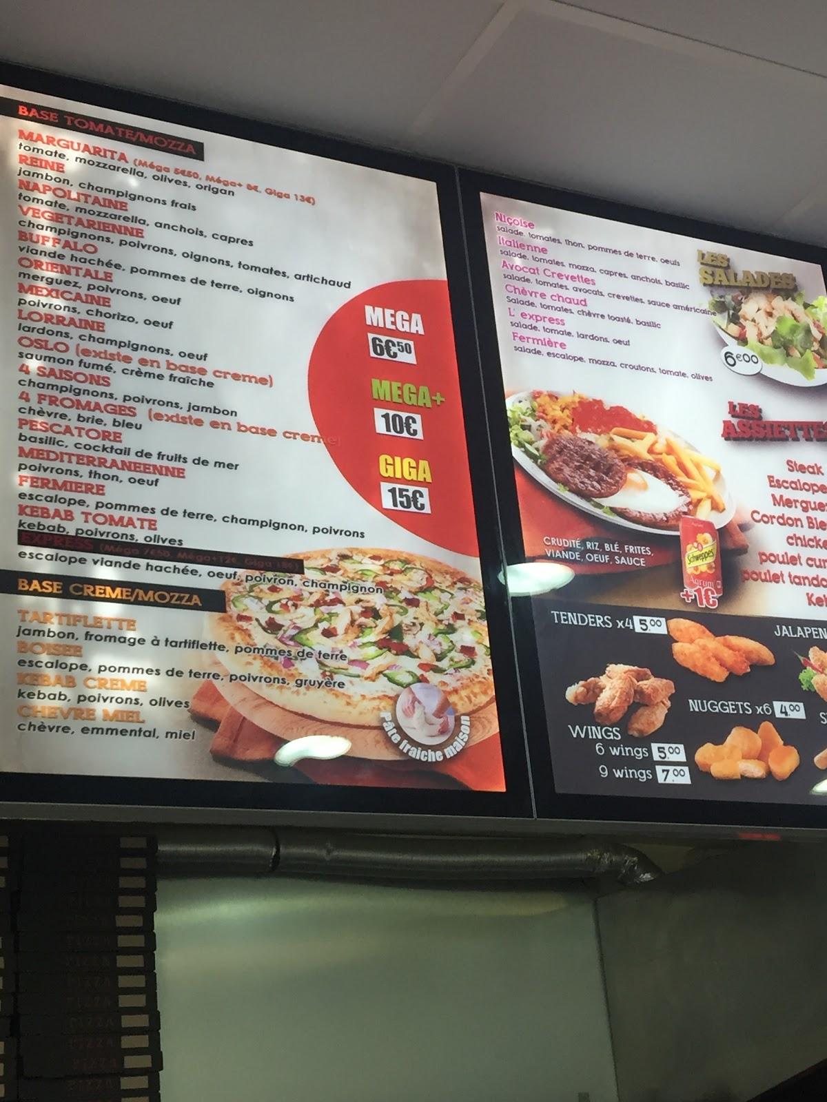 Menu de L'Express