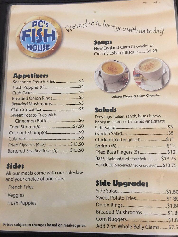 Carta del restaurante Brother's Fish House, Port Charlotte