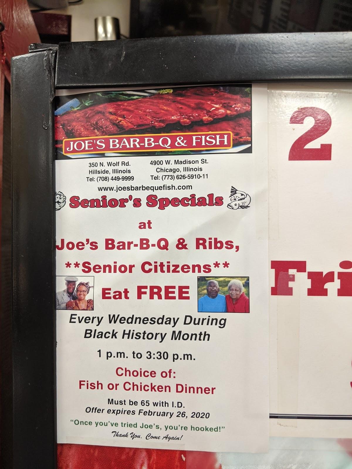 Joe's bbq and clearance fish