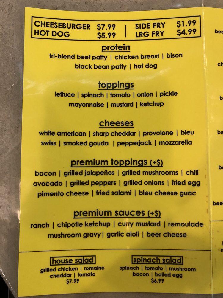 Menu at The Cowhead restaurant, Fort Walton Beach