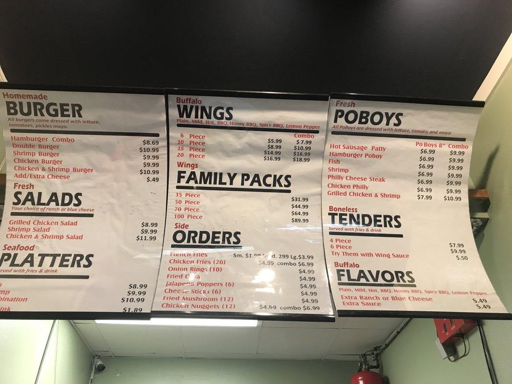 Menu at Wings n more government restaurant, Baton Rouge, Government St