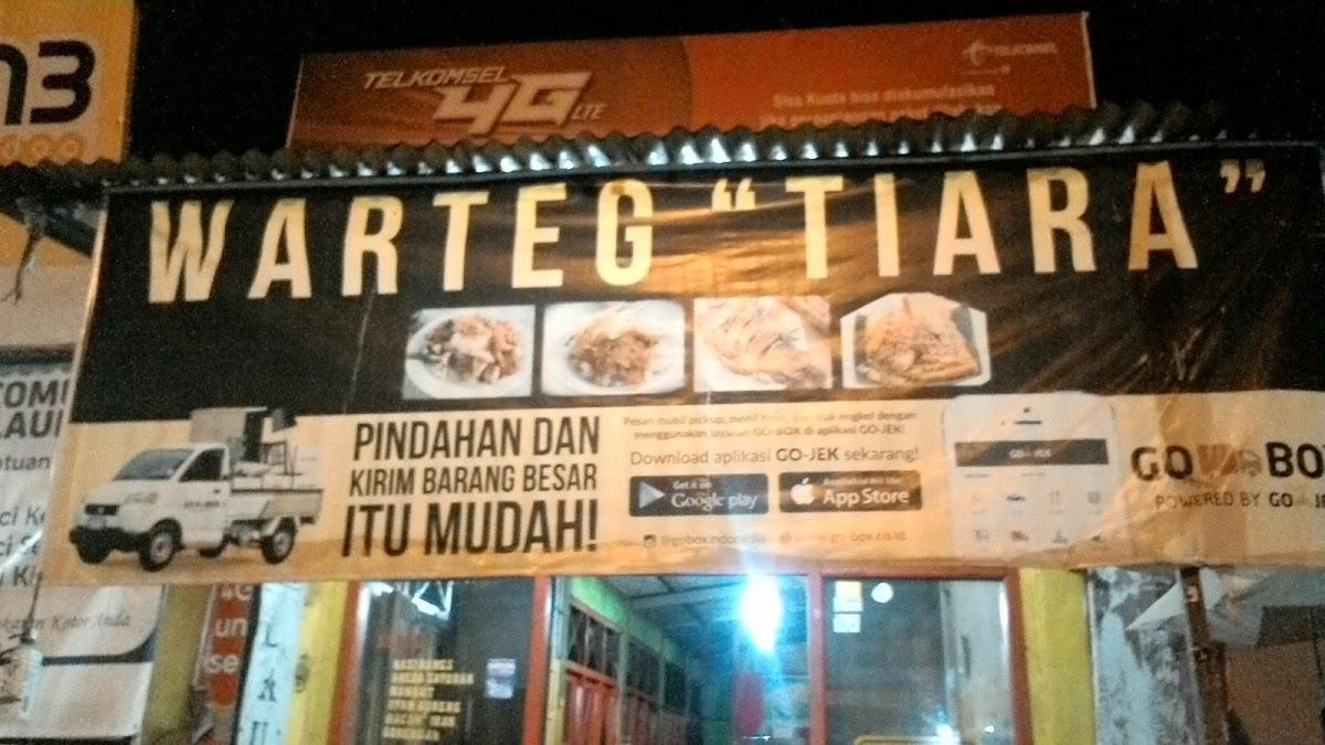 Menu at Warteg Tiara restaurant, Semarang