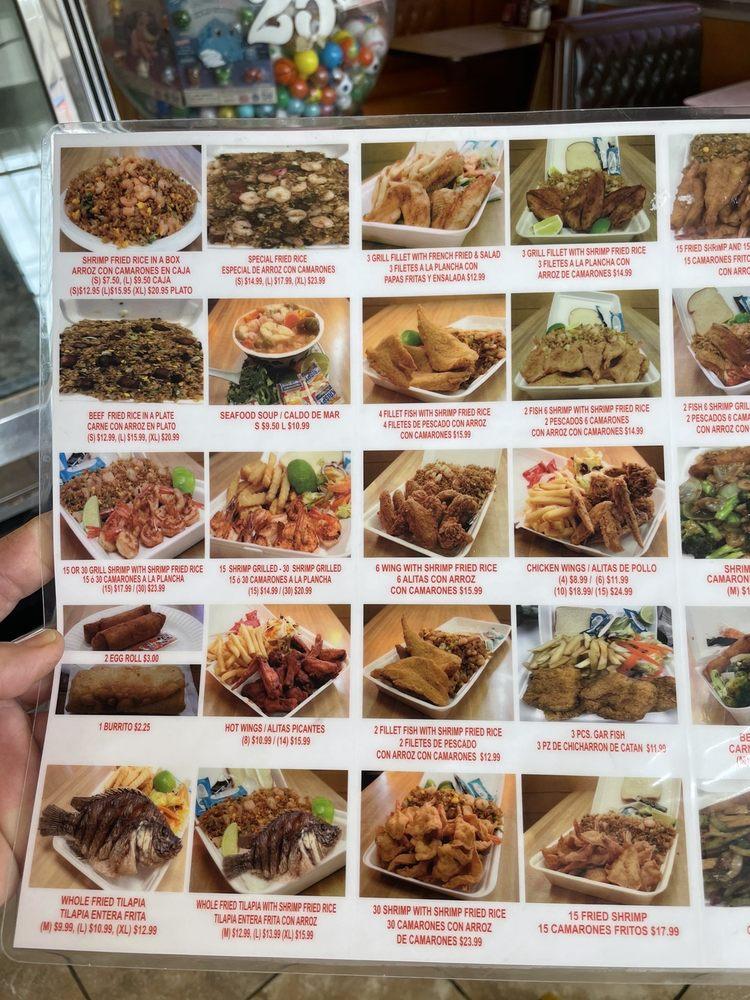 Menu at Lawndale Fish Market restaurant, Houston