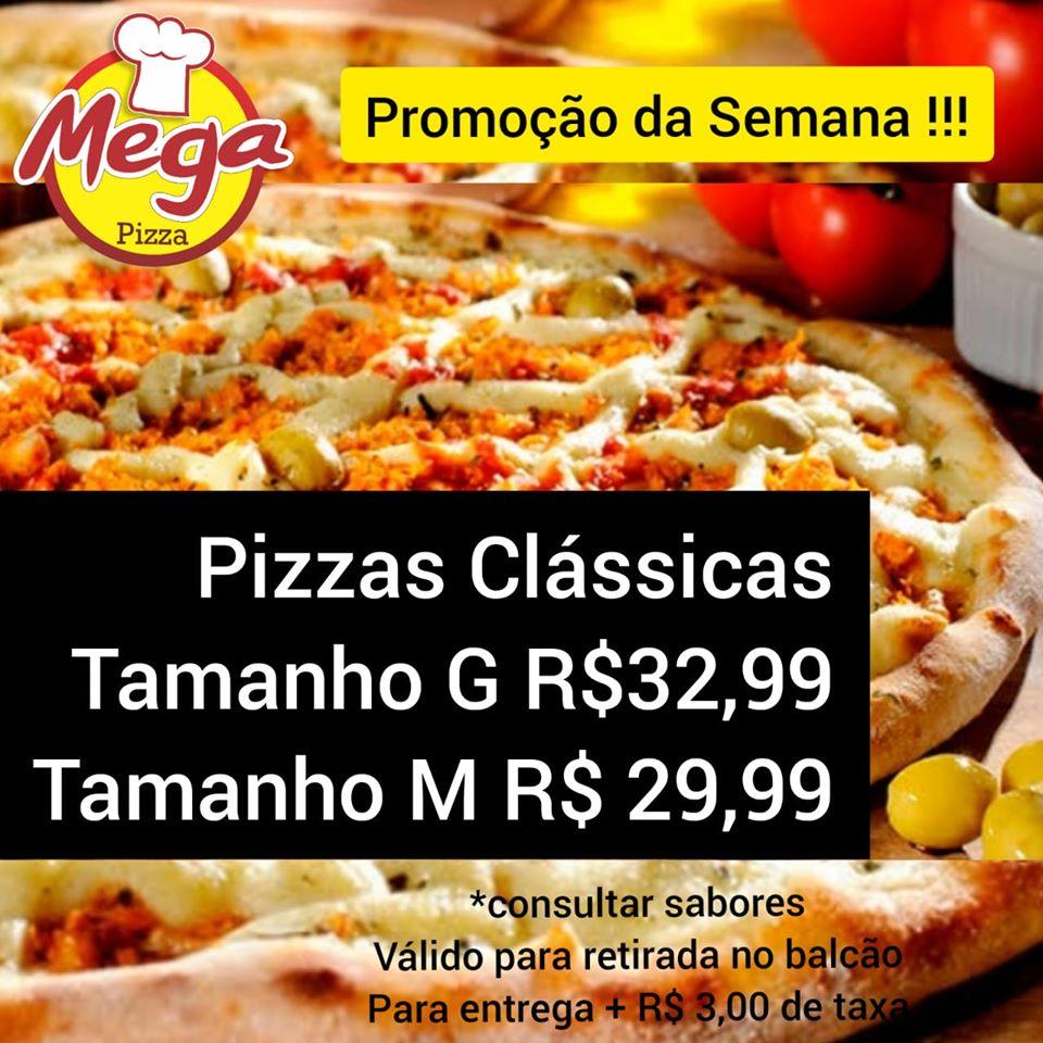 Menu at Mega Pizza pizzeria, Maringá, Avenida Mandacaru