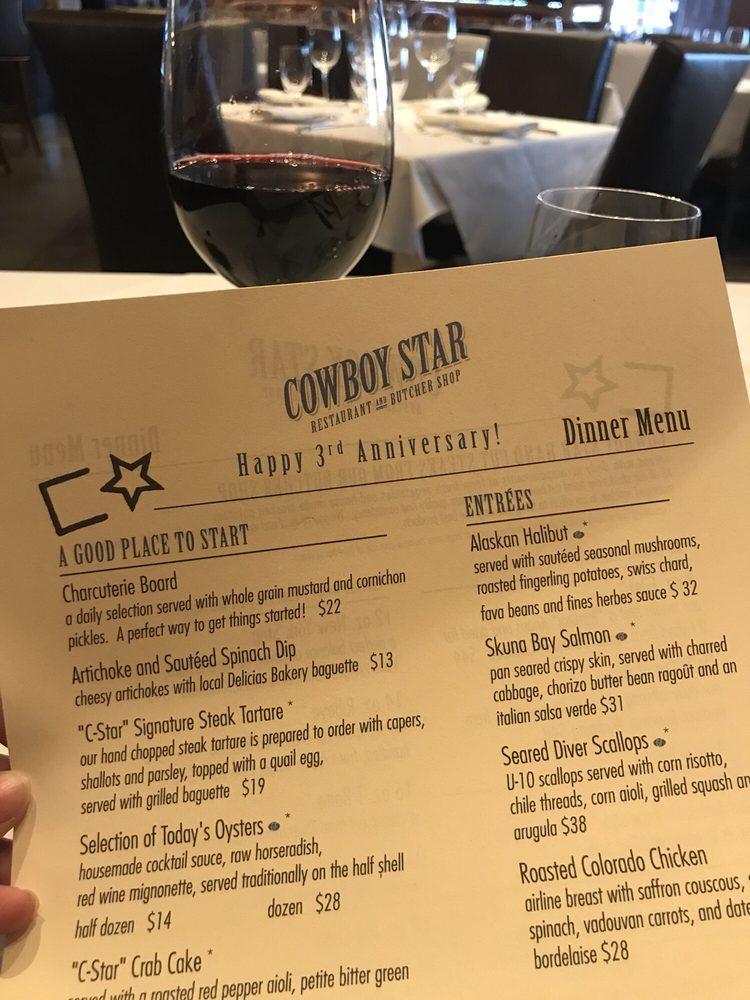 Menu at Cowboy Star Restaurant And Butcher Shop, Colorado Springs