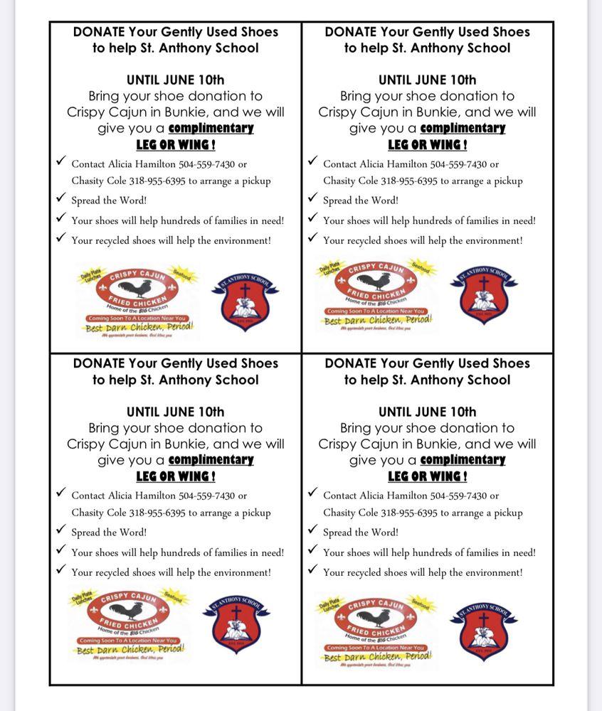 Menu at Crispy Cajun Fried Chicken BBQ, Bunkie