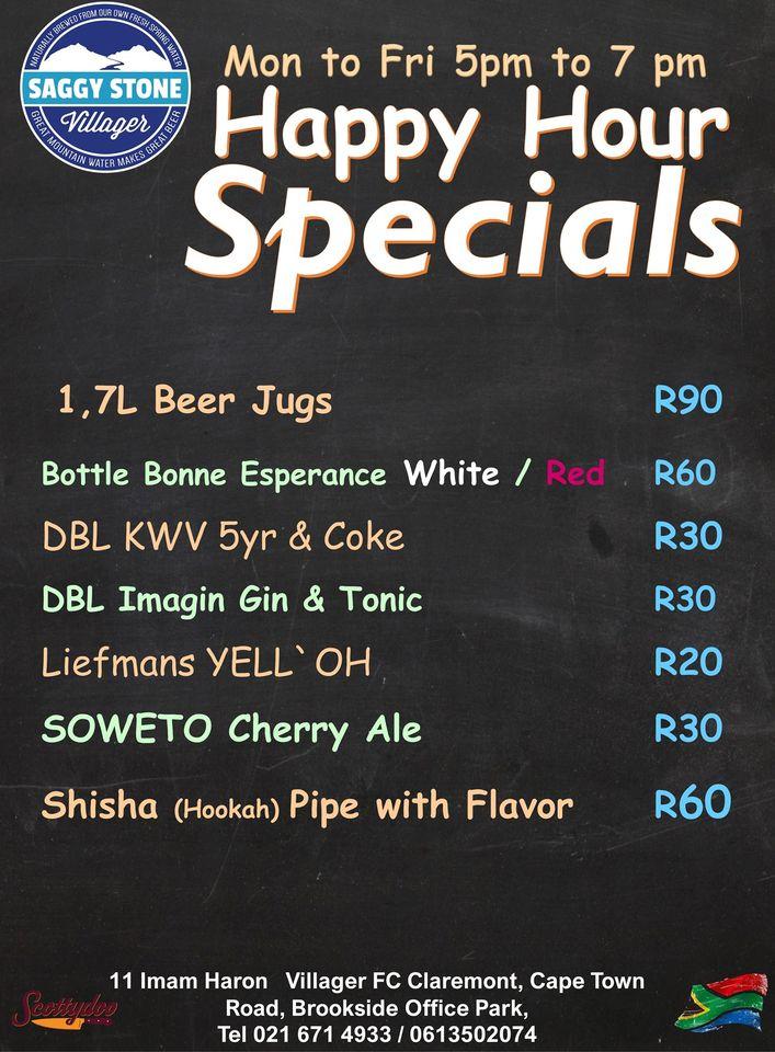 Menu at Brooksider Pub and Grill, Cape Town