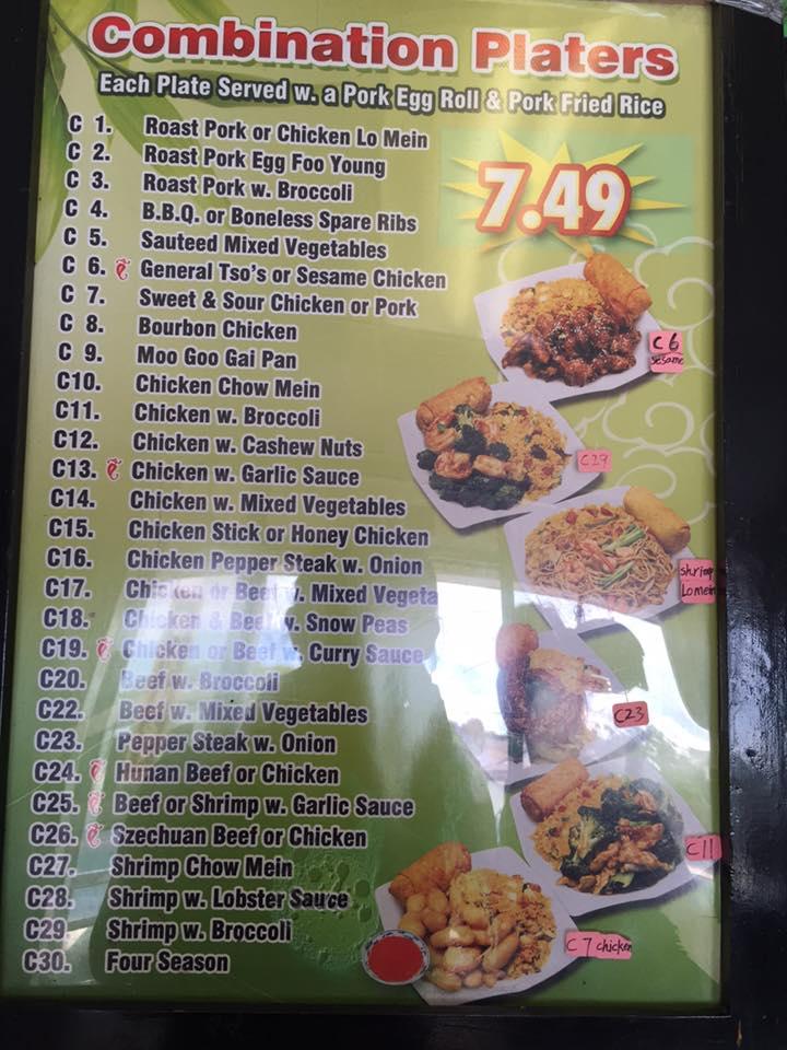 Menu at China Garden (Nebraska Ave) restaurant, Tampa, N Nebraska Ave