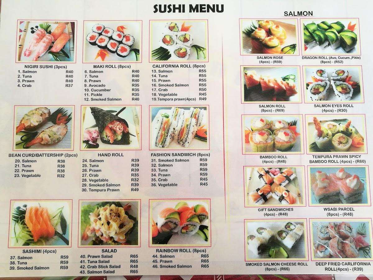 Menu at Mr.panda Chinese Food&Sushi restaurant, Kempton Park