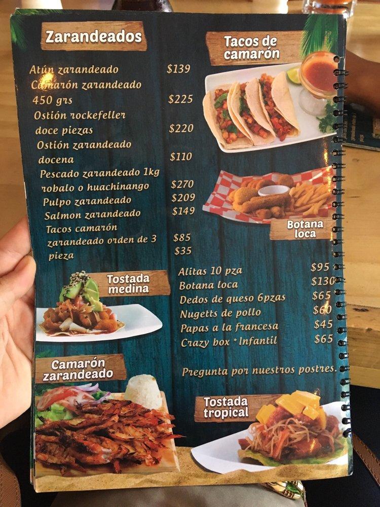 Carta del restaurante Cocos Locos, Zapopan, Av. Ludwig Van Beethoven