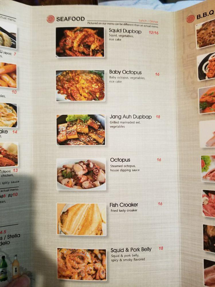 Menu at Korean BBQ, Laredo, E Del Mar Blvd 304