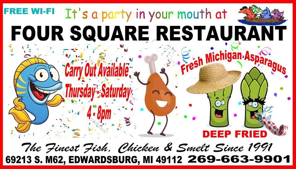 Four Square Restaurant restaurants, addresses, phone numbers, photos, real  user reviews, 69213 M 62 Ste M, Edwardsburg, MI 49112-8664, Edwardsburg  restaurant recommendations 