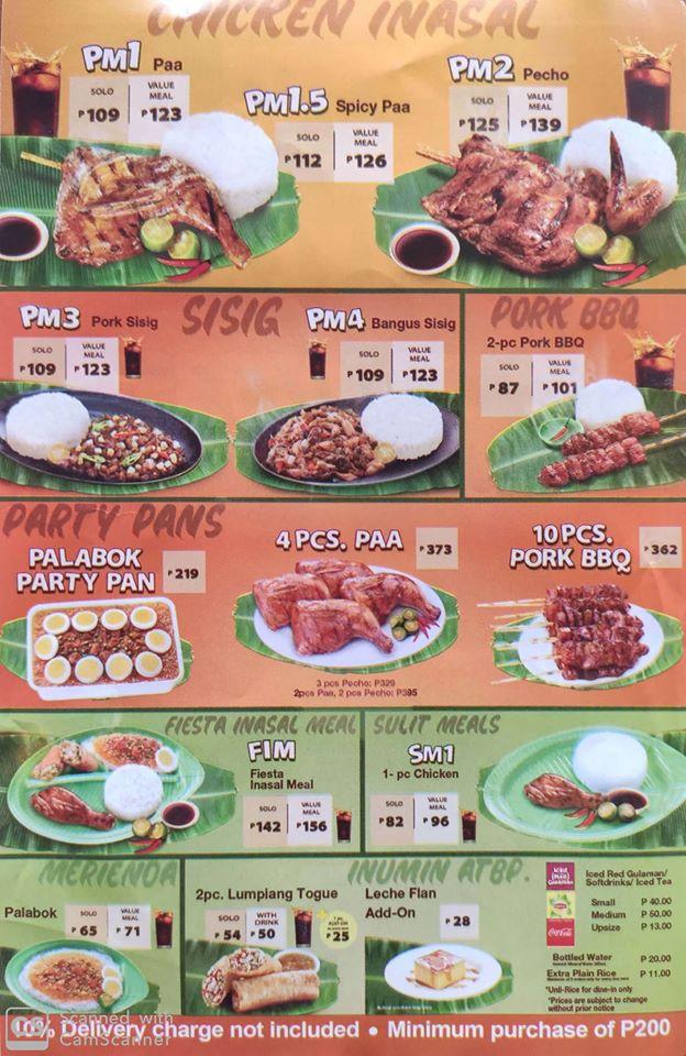 Mang Inasal Menu Philippines Philippine Menus 37935 Hot Sex Picture 6974