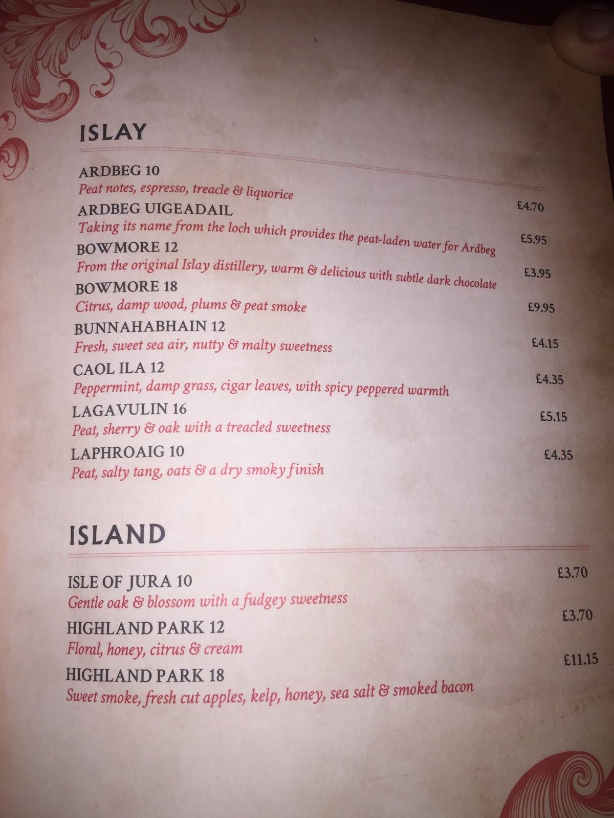 Menu at The Queens Arms pub & bar, Edinburgh