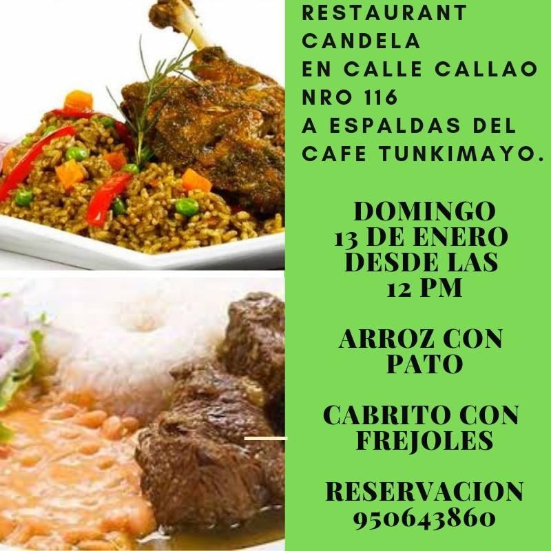 Menu at Candela Restaurante, Tacna