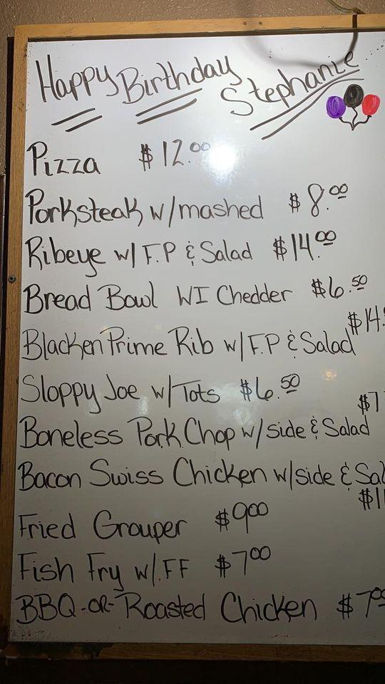 Menu at Little Vinny's Cafe & Lounge, Laurie