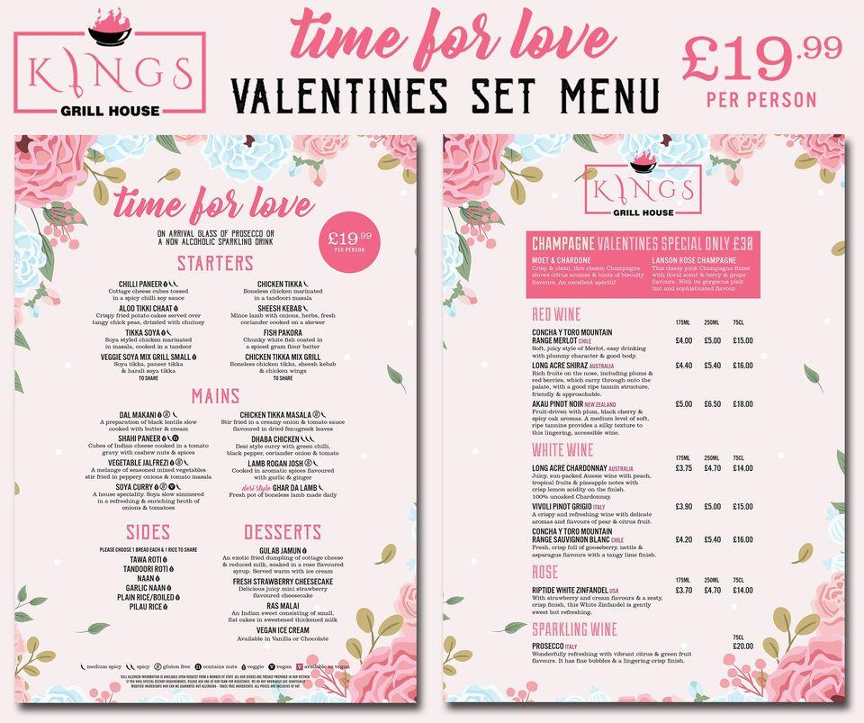 Menu at Kings Grill House restaurant, Smethwick