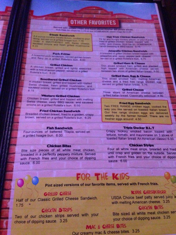 Menu at Dinkers Bar and Grill, Omaha