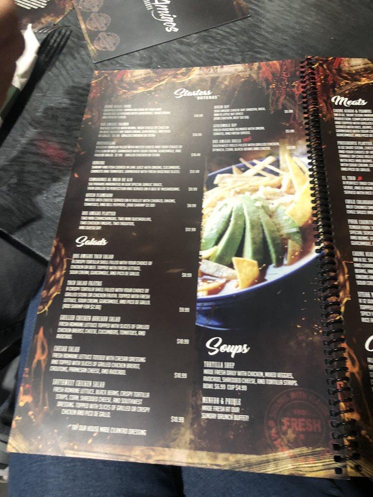 Menu at Dos Amigos Mexican Restaurant, Elko