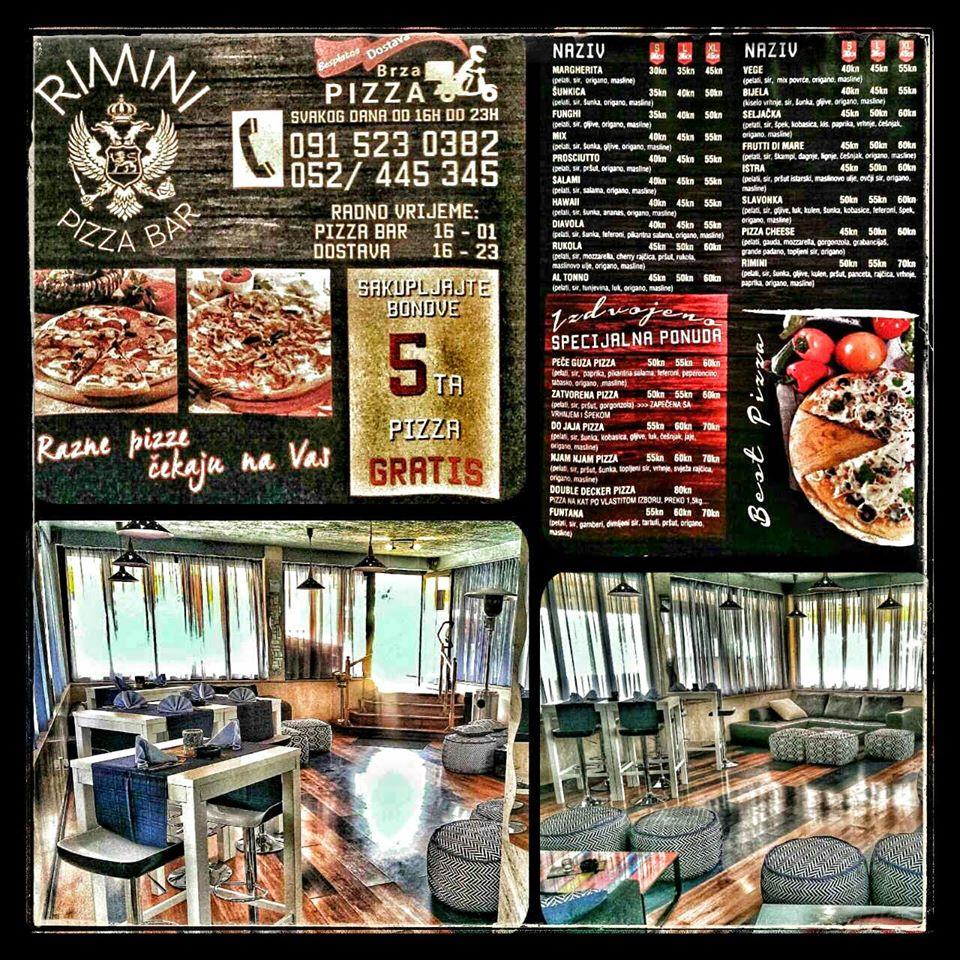 Menu di Pizza Bar Rimini 