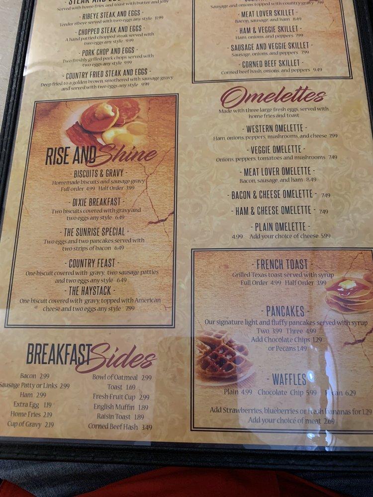 Menu at 133 Bistro restaurant, Van Wert