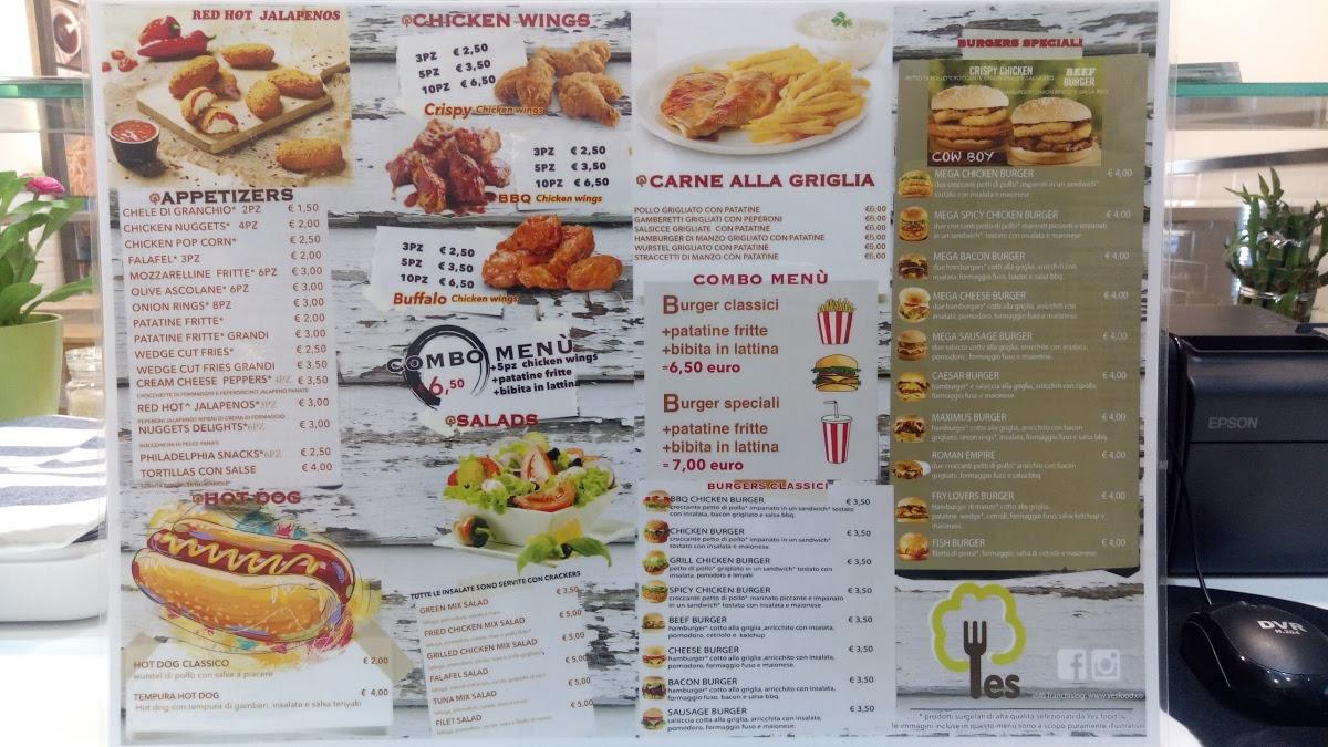Menu di Yes Food Happio 