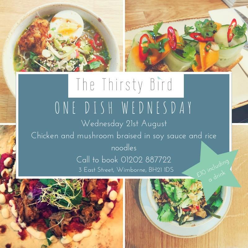 Menu at The Thirsty Bird restaurant, Wimborne Minster