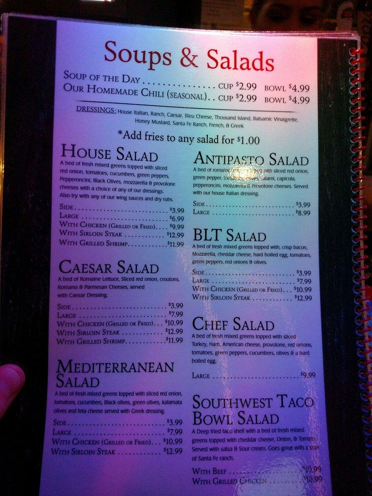 Menu at The Last Call Bar and Grill, Canonsburg
