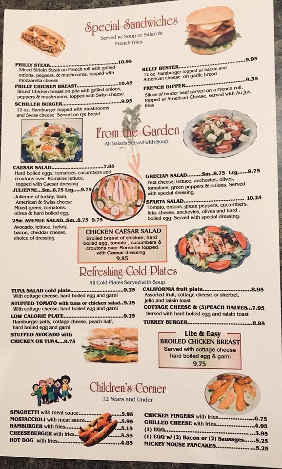Menu at Al & Andy's Restaurant, Schiller Park