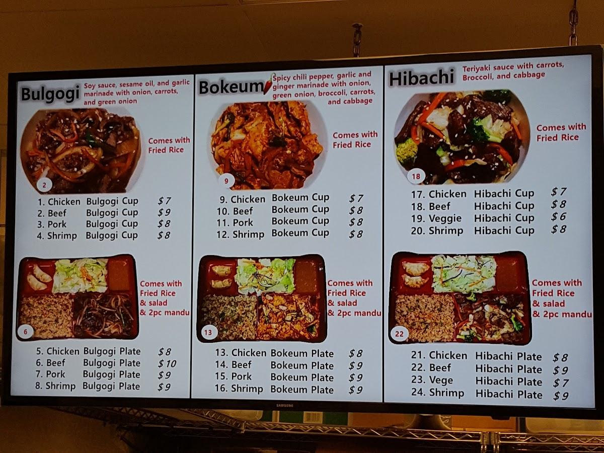 Menu at Cup Works restaurant, Valdosta