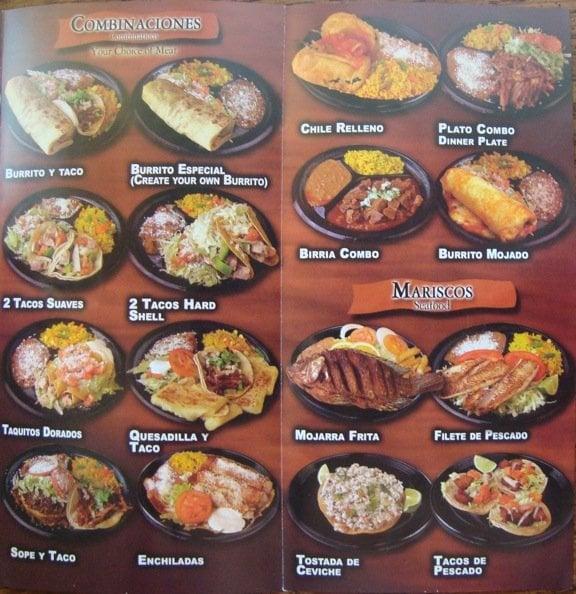 Menu at Tacos Los Toritos restaurant, Las Vegas, 855 E Twain Ave