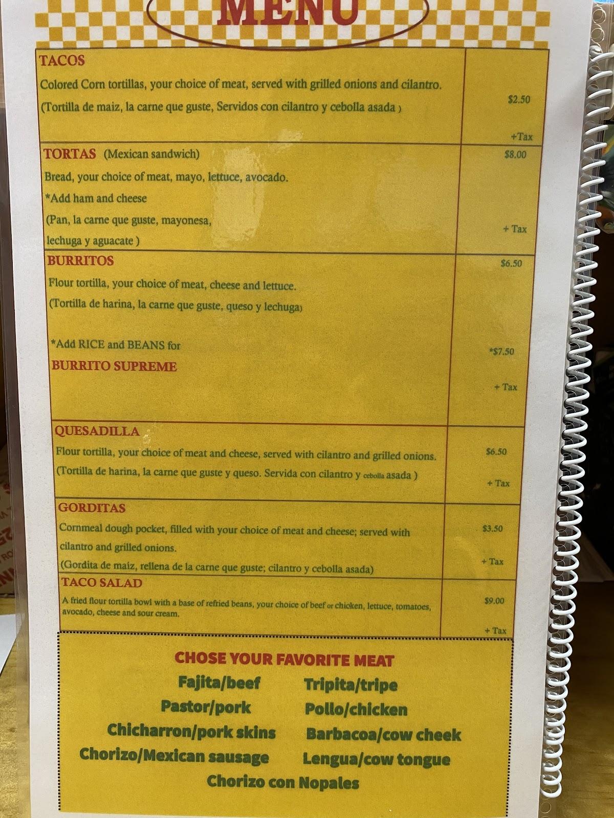 Menu at taqueria don beto II restaurant, Gonzales, LA44 Ste. 112