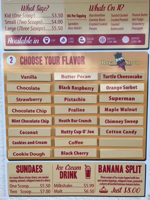 Menu at Matt's Red Hots restaurant, Estero