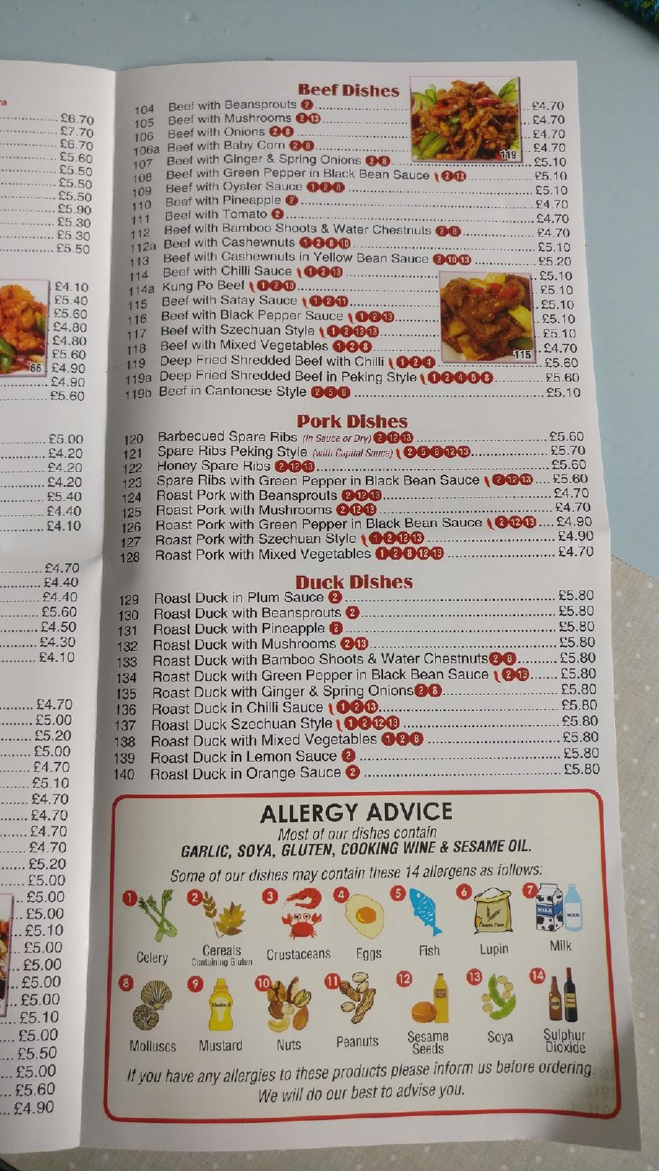 Menu At The Lucky House Fast Food Attleborough