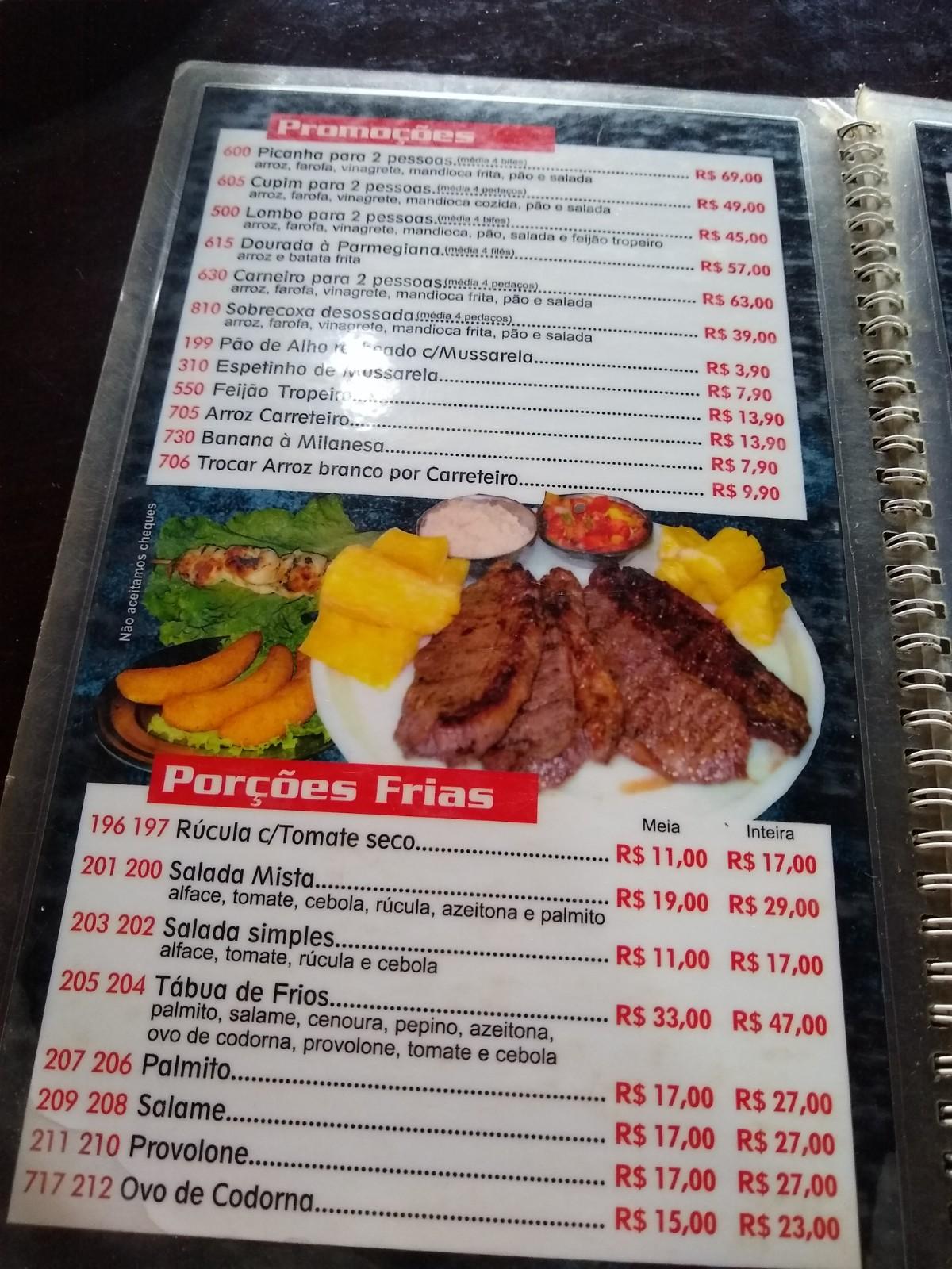 Menu em Rei da Picanha restaurante Ribeirão Preto Av Maurílio Biagi