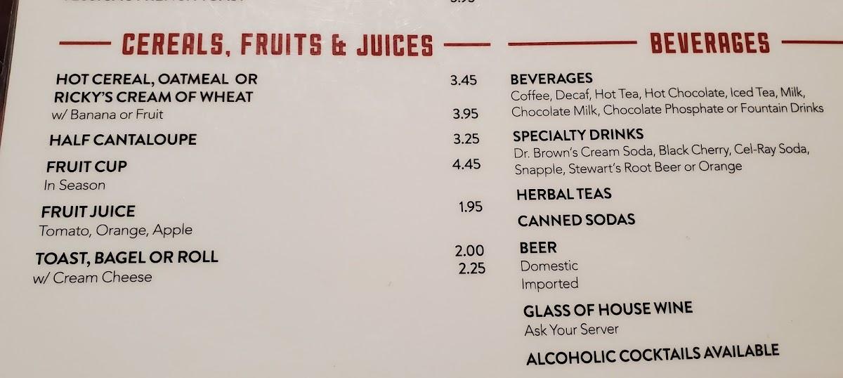 Menu at Jack's Deli and Restaurant, Cleveland