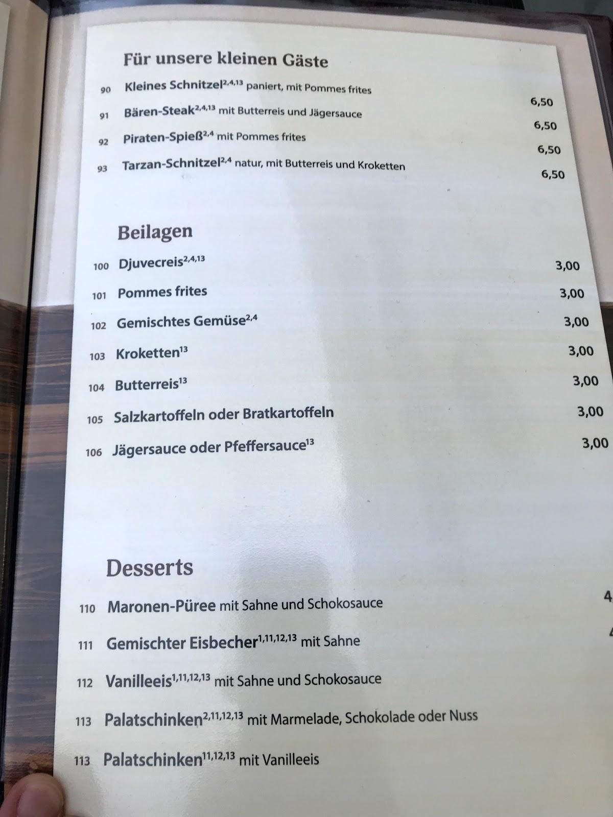 Speisekarte von Restaurant Zur alten Schmiede Groß Gerau