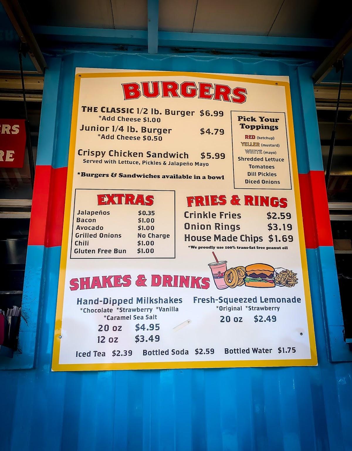 Menu At Mighty Fine Burgers Fast Food Austin Ranch Rd 620 N 